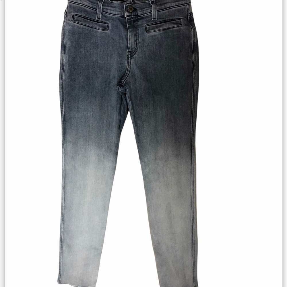 ANTHRO MIH Ombre Gray Straight Leg Jeans 25
